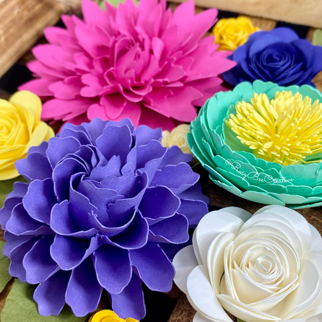 Spring Decor | Paper Flower Decor | Tobacco Basket