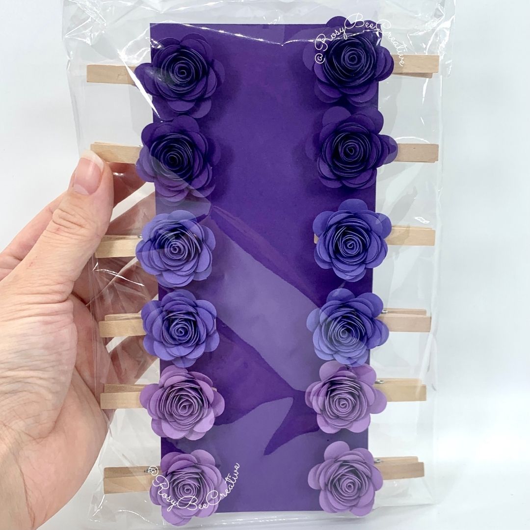 Paper Rose Clips | Photo Clips | Paper Rose Packs