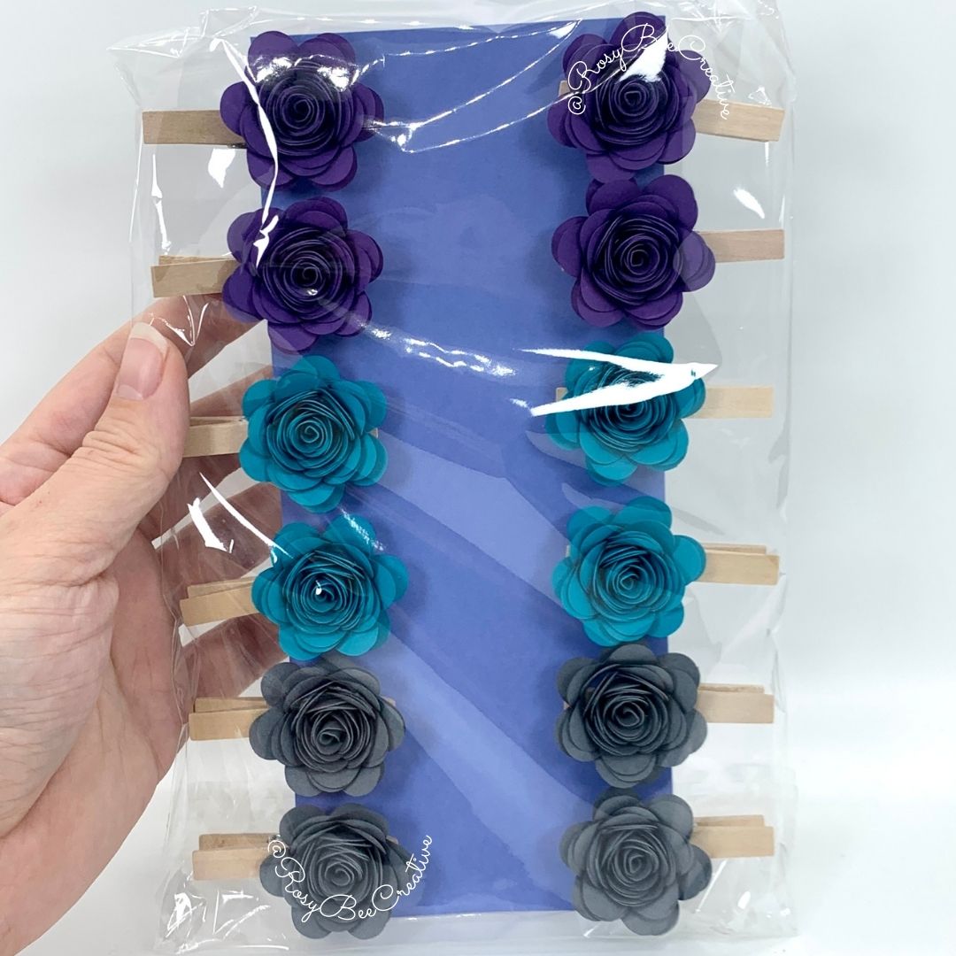 Paper Rose Clips | Photo Clips | Paper Rose Packs