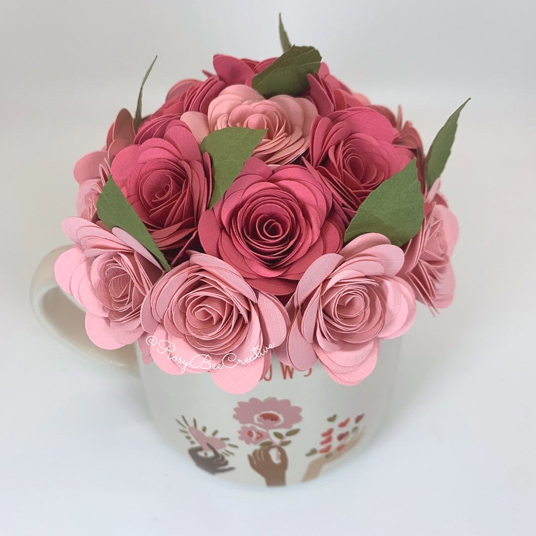 Rose Bouquet Mug | Pink Rose Bouquet