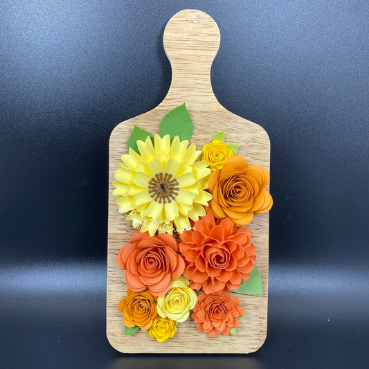 Mini Cheese Board Decor | Spring Flowers | Floral Decor