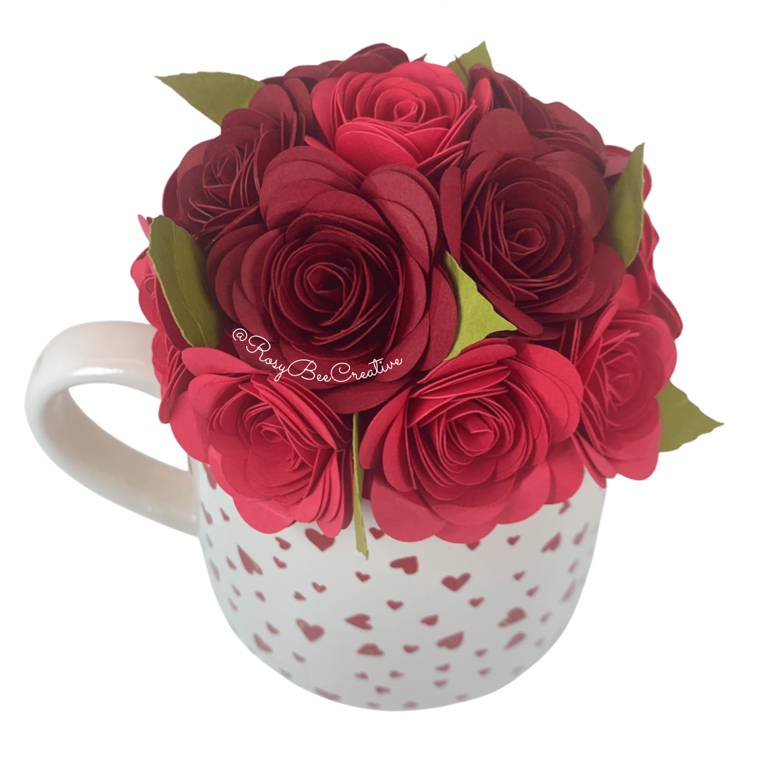 Rose Bouquet Mug | Red Bouquet