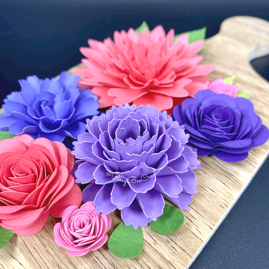 Mini Cheese Board Decor | Spring Flowers | Floral Decor