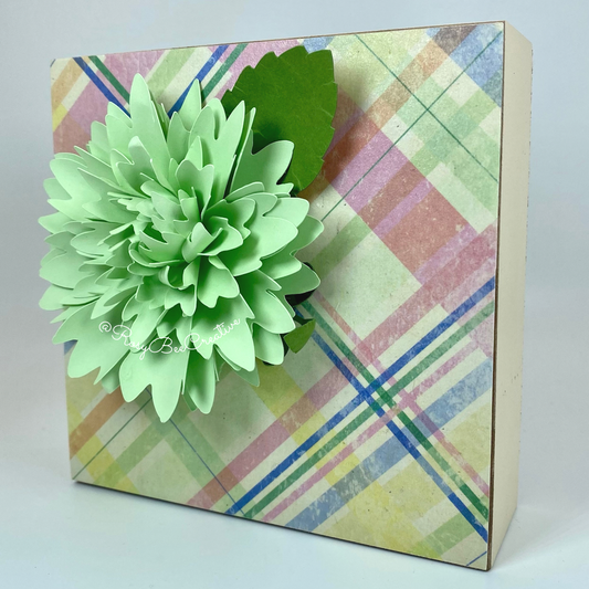 Spring Decor | Paper Flower Decor | Tray Decor Box