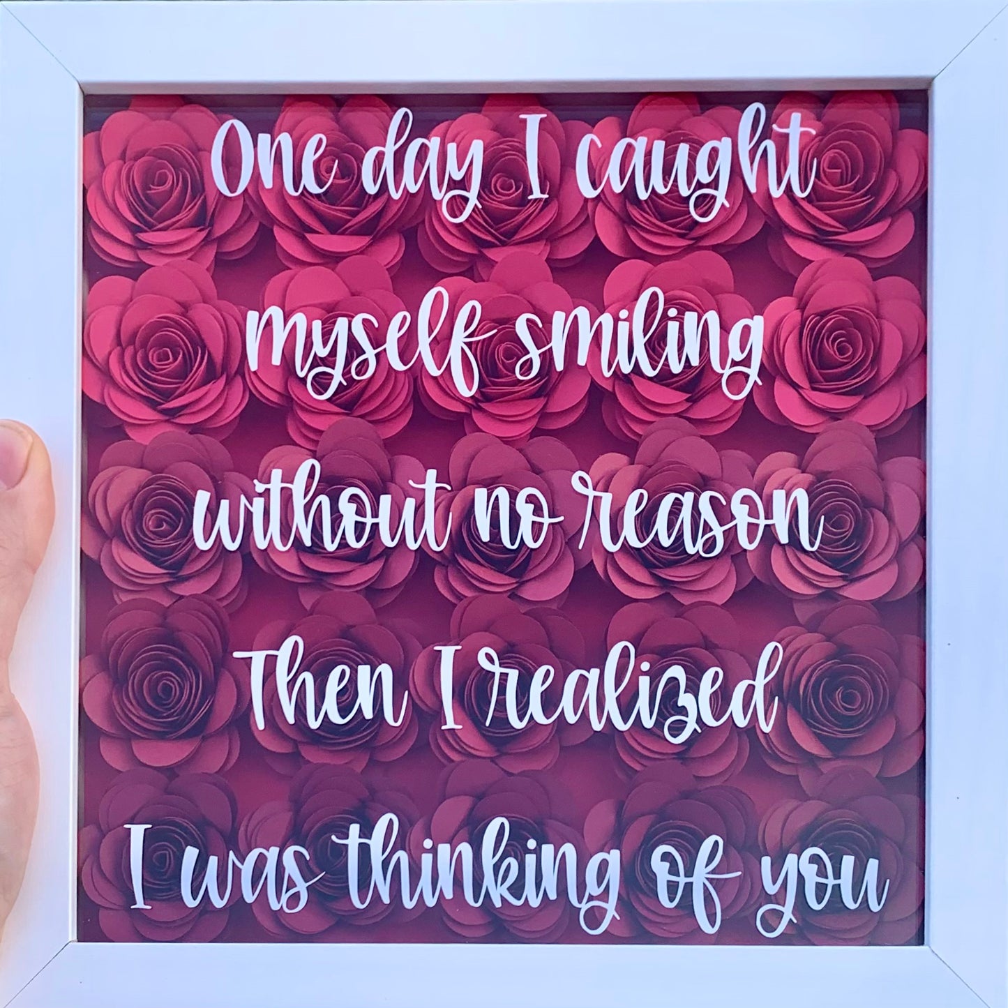 Ombré Paper Flower Shadow Box *Customizable*