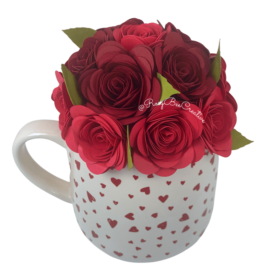 Rose Bouquet Mug | Red Bouquet