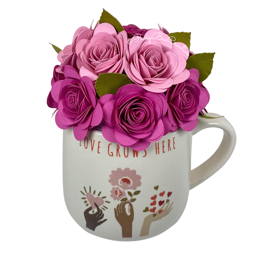 Rose Bouquet Mug | Pink Roses