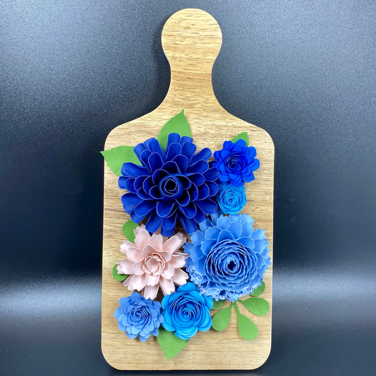 Mini Cheese Board Decor | Spring Flowers | Floral Decor