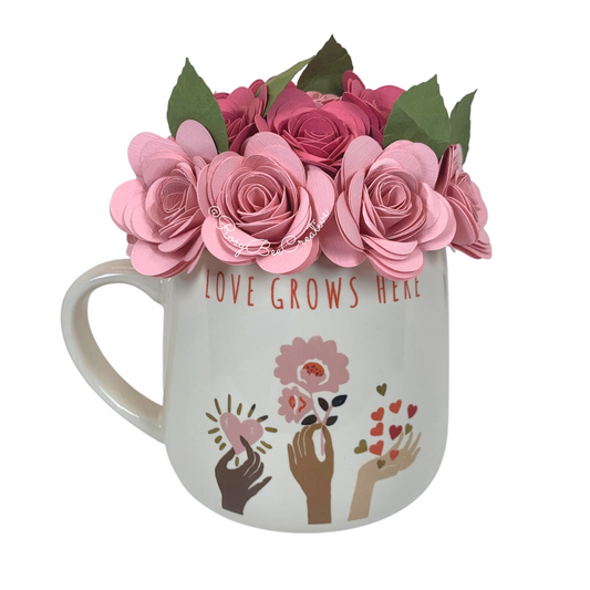 Rose Bouquet Mug | Pink Rose Bouquet