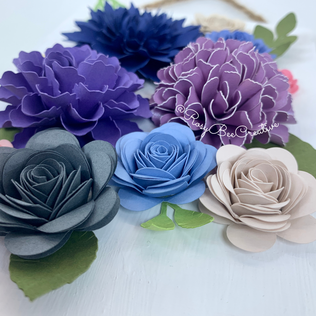 Floral Wall Decor | Paper Flower Wall Hanger | Spring Wall Decor