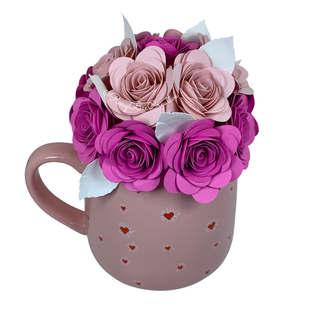 Rose Bouquet Mug | Pink Rose Bouquet