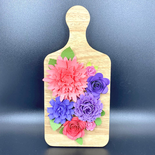 Mini Cheese Board Decor | Spring Flowers | Floral Decor