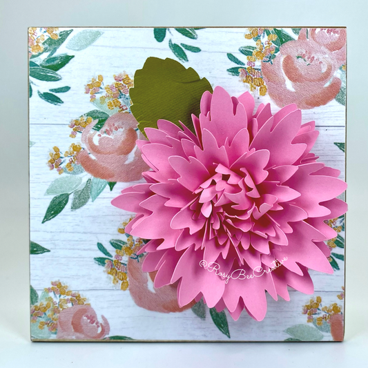 Spring Decor | Paper Flower Decor | Tray Decor Box