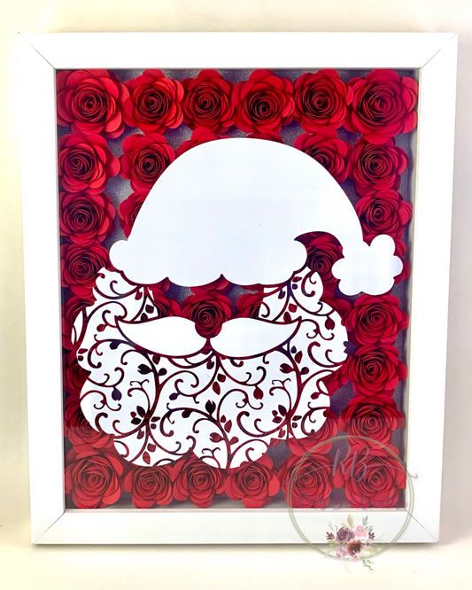 8x10 Swirly Santa