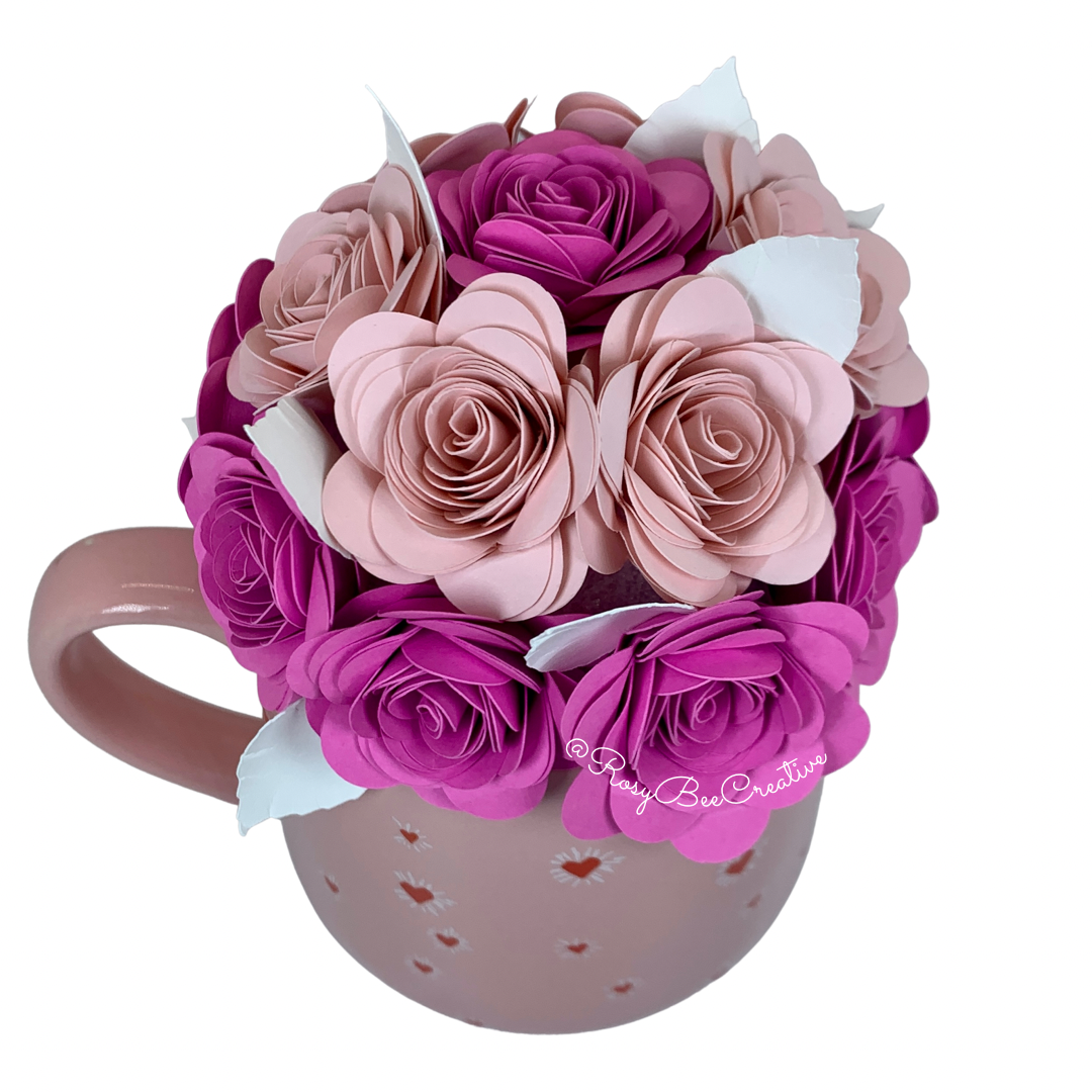 Rose Bouquet Mug | Pink Rose Bouquet