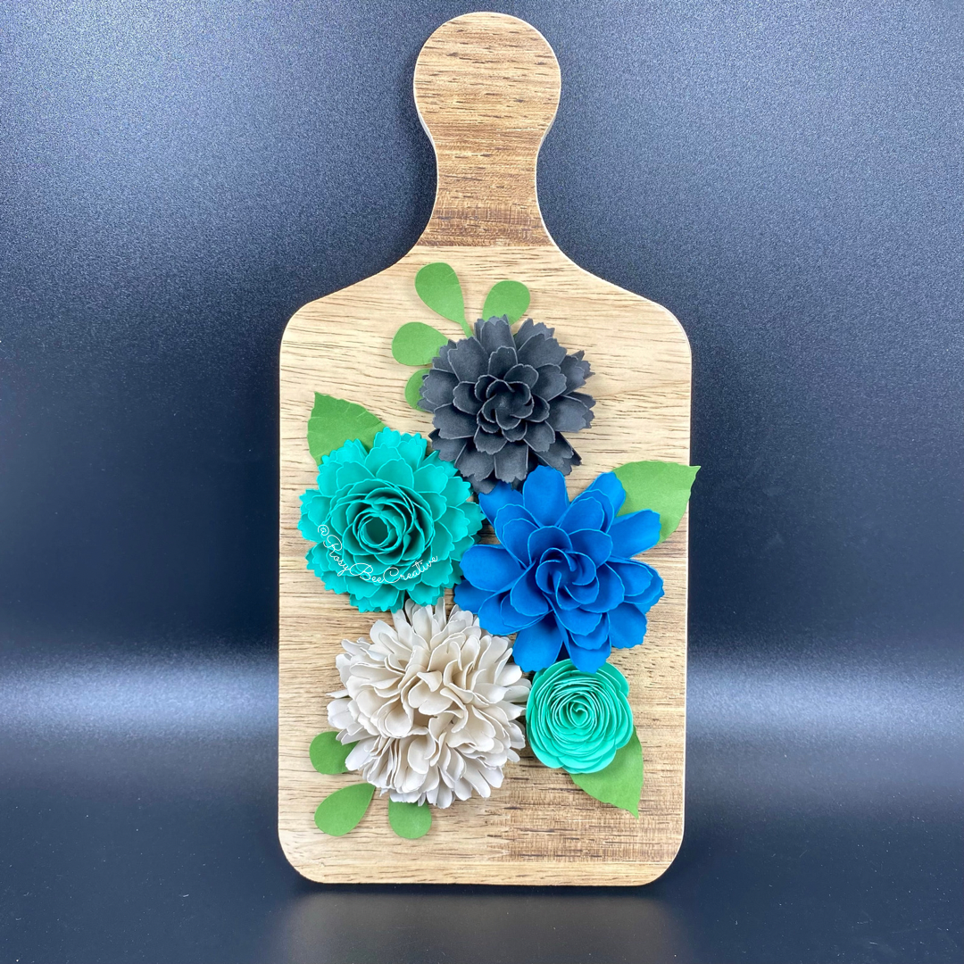 Mini Cheese Board Decor | Spring Flowers | Floral Decor