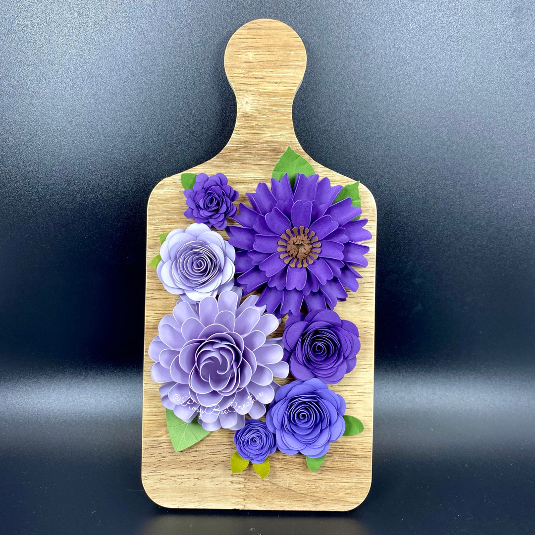 Mini Cheese Board Decor | Spring Flowers | Floral Decor