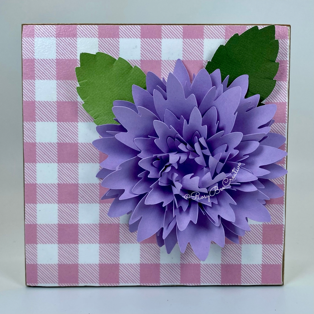 Spring Decor | Paper Flower Decor | Tray Decor Box