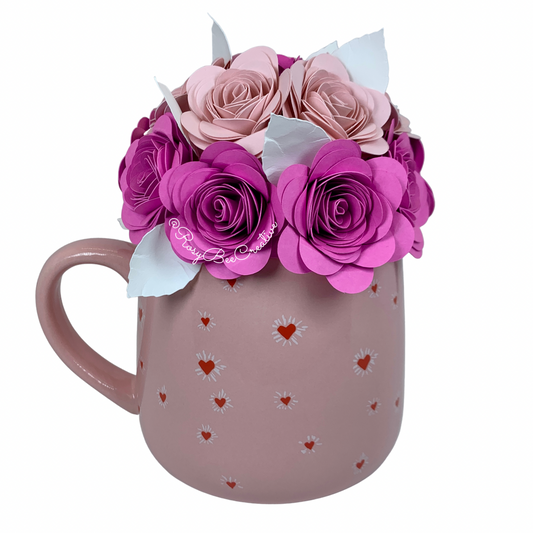 Rose Bouquet Mug | Pink Rose Bouquet