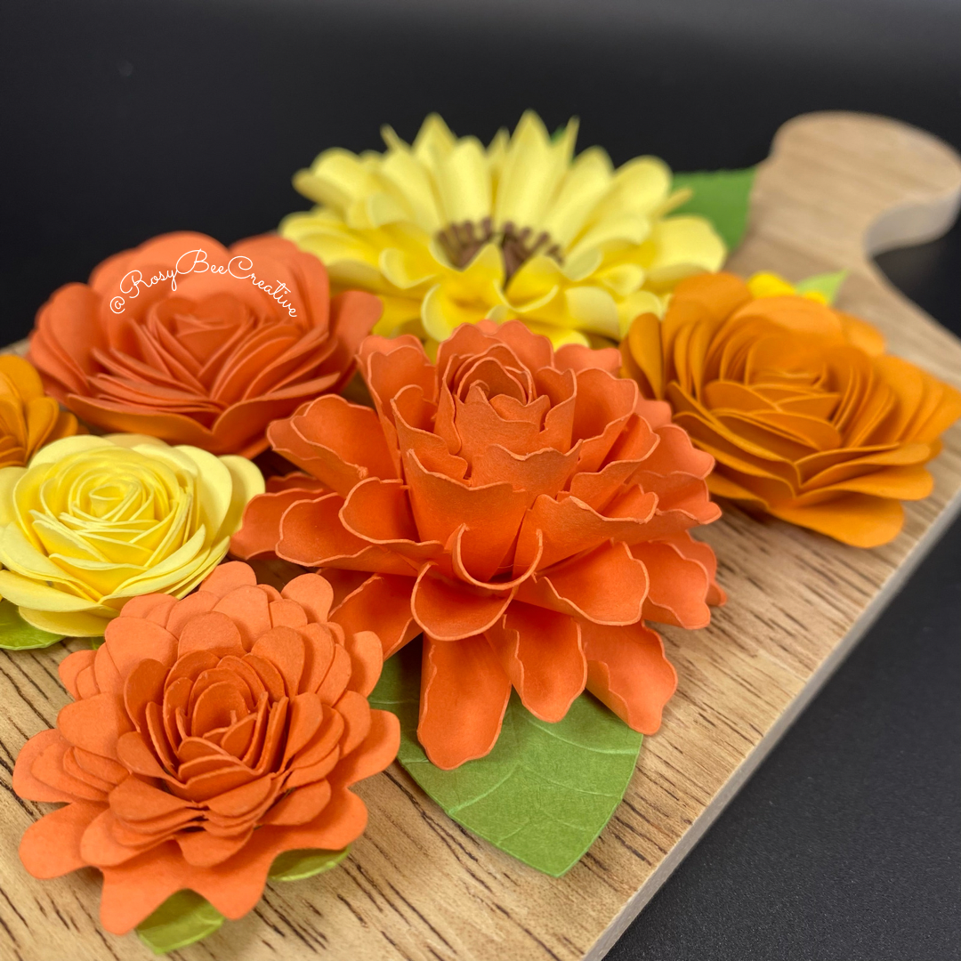 Mini Cheese Board Decor | Spring Flowers | Floral Decor