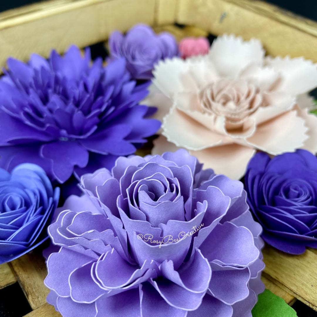 Spring Decor | Paper Flower Decor | Tobacco Basket