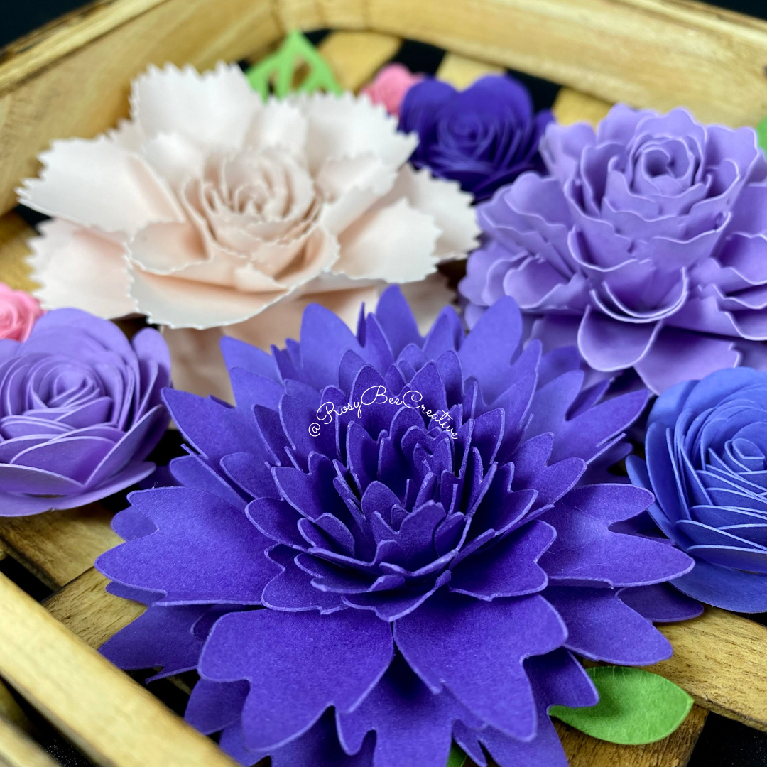 Spring Decor | Paper Flower Decor | Tobacco Basket