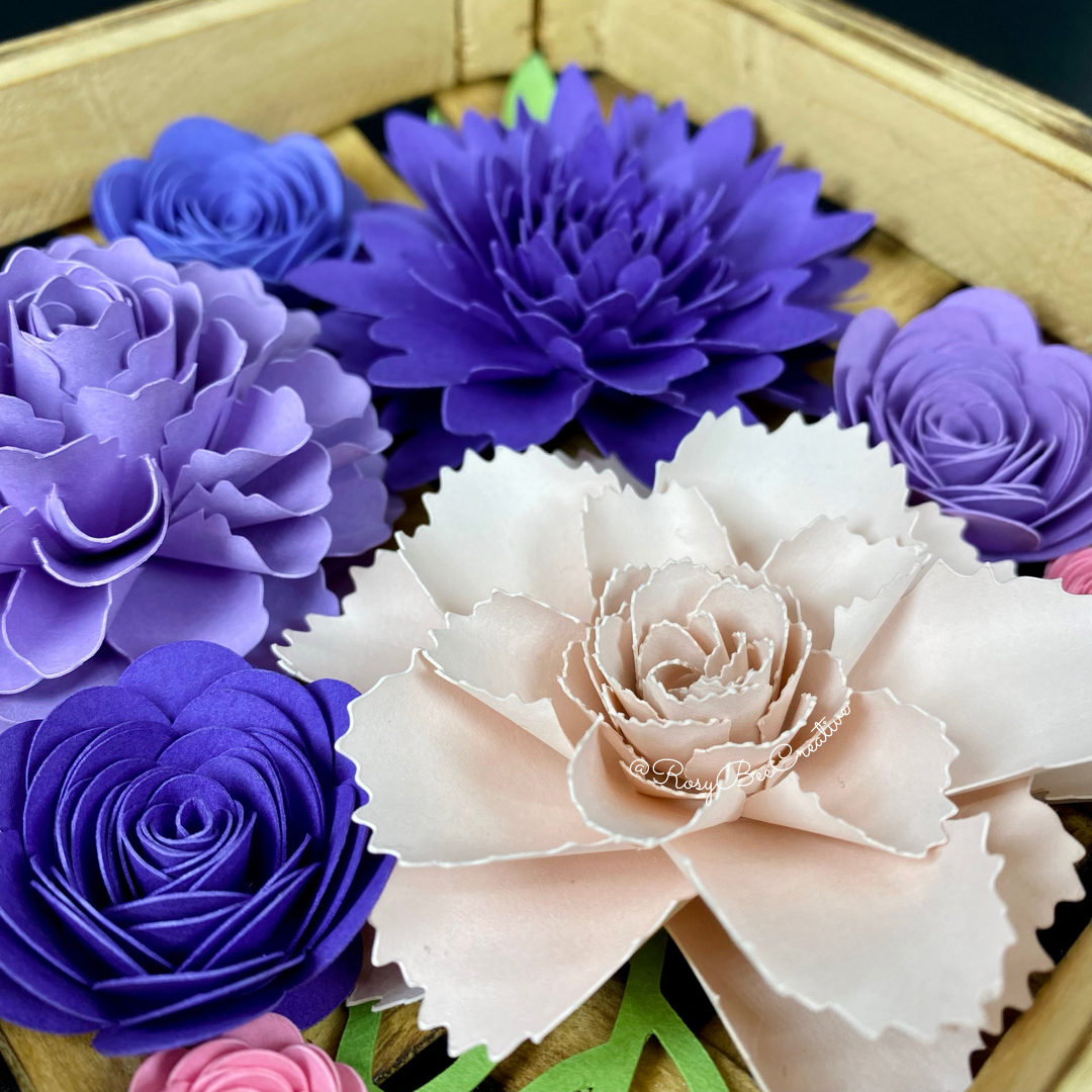 Spring Decor | Paper Flower Decor | Tobacco Basket